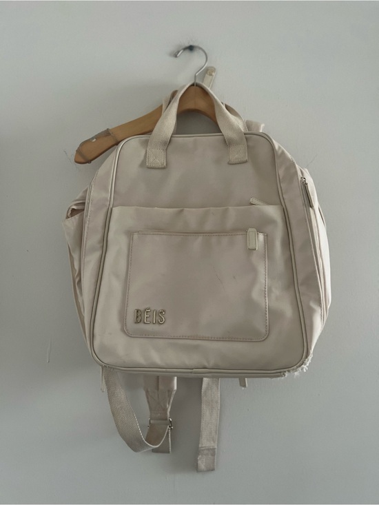 BEIS Handbags - BEIS Cream Backpack - Versatile Travel Bag